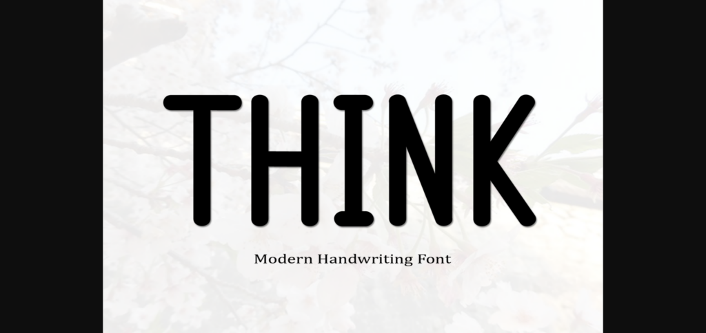 Think Font Poster 1