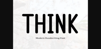 Think Font Poster 1