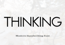 Thinking Font Poster 1