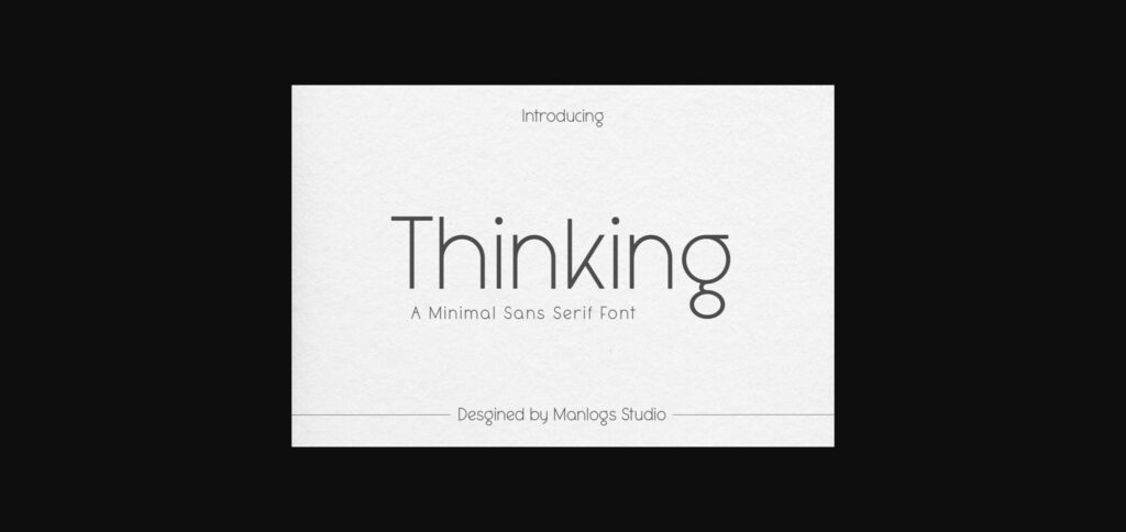 Thinking Font Poster 3