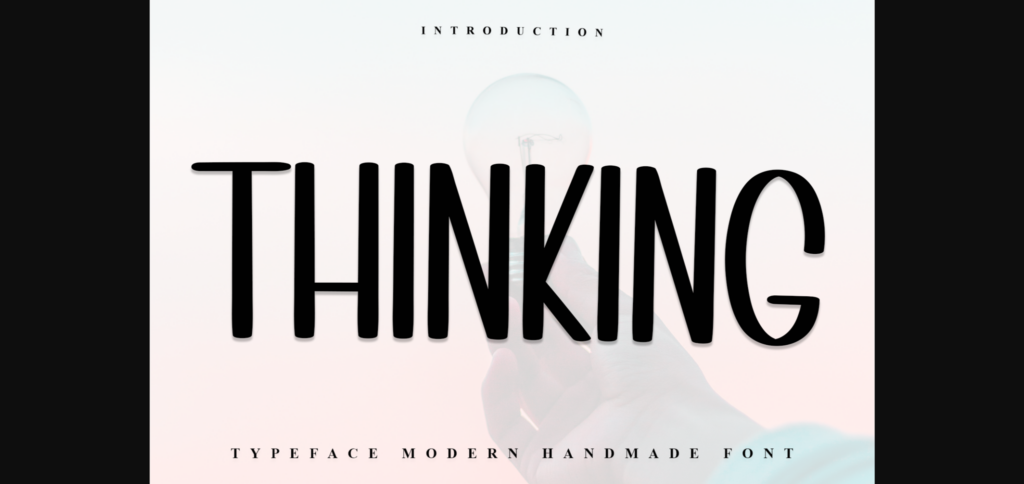 Thinking Font Poster 3