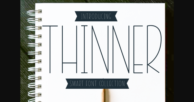 Thinner Font Poster 3