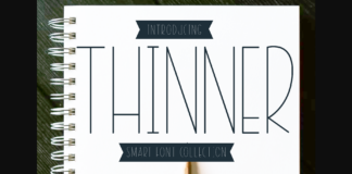 Thinner Font Poster 1