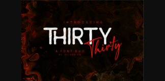 Thirty Duo Font Poster 1