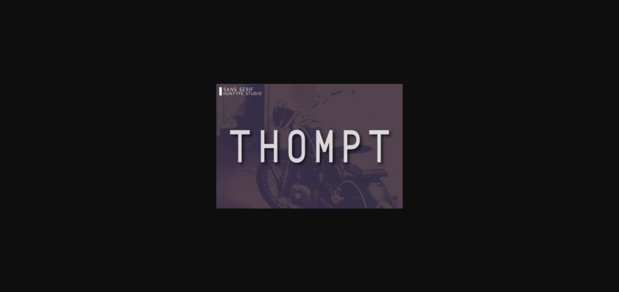 Thompt Font Poster 3