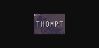 Thompt Font Poster 1