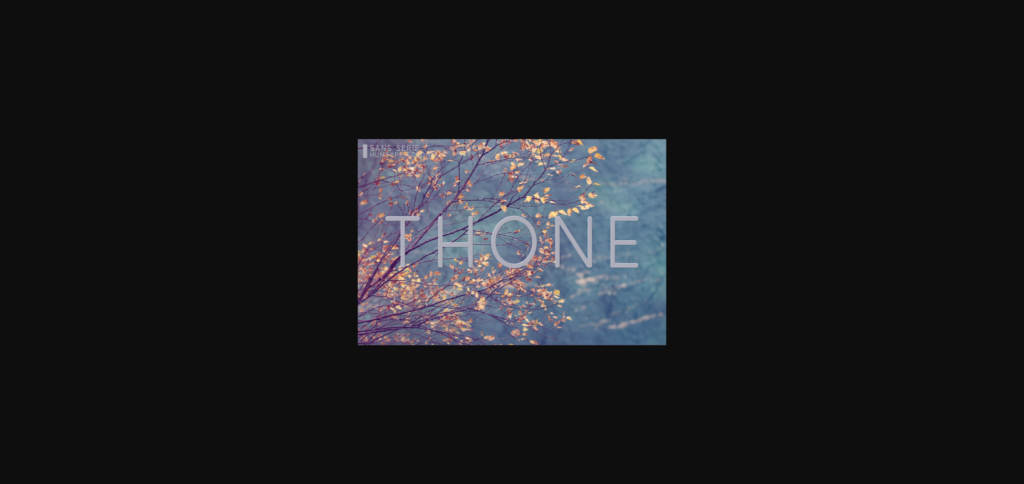 Thone Font Poster 3