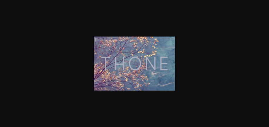 Thone Font Poster 3