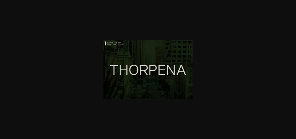 Thorpena Font Poster 3