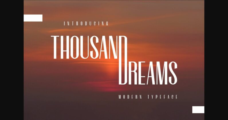 Thousand Dreams Font Poster 3