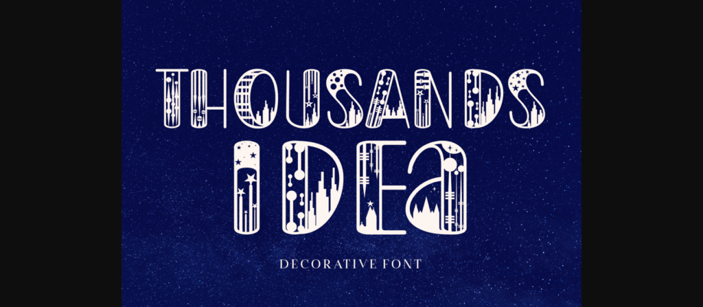 Thousands Idea Font Poster 3