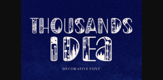 Thousands Idea Font Poster 1