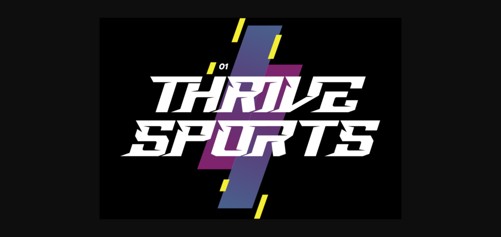 Thrive Sports Font Poster 1