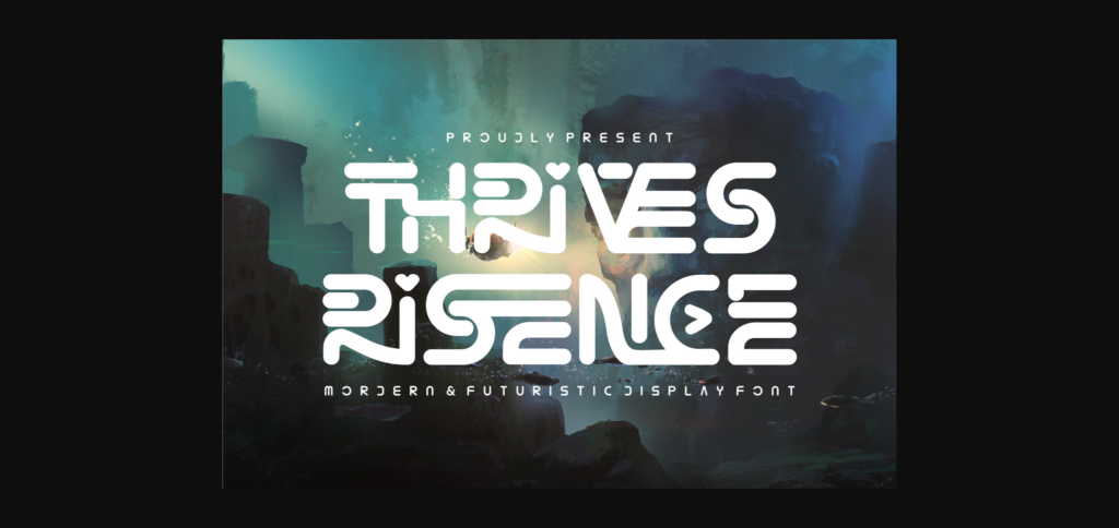 Thrives Risence Font Poster 1