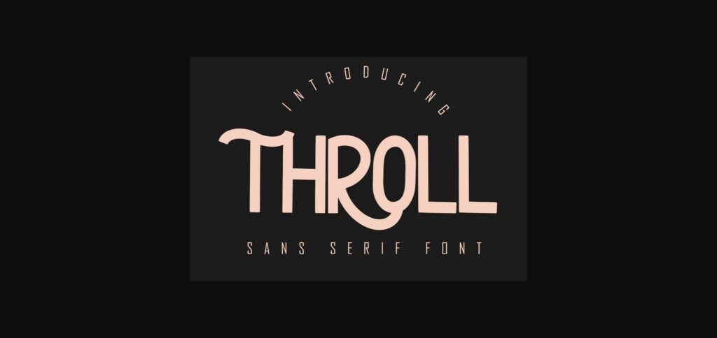 Throll Font Poster 3