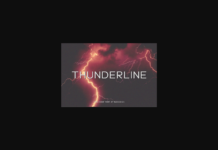 Thunderline Font Poster 1