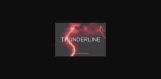 Thunderline Font Poster 1