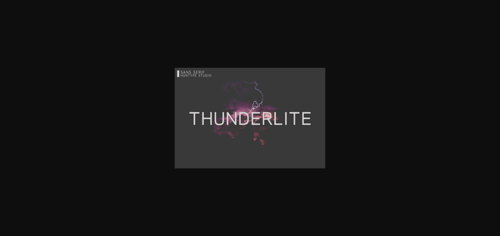 Thunderlite Font Poster 3