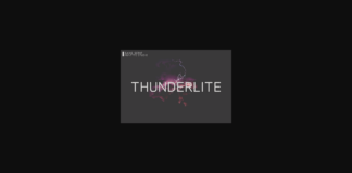 Thunderlite Font Poster 1