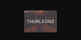 Thurleonz Font Poster 1