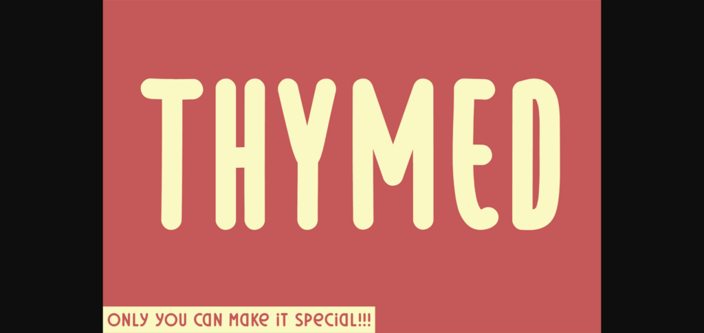 Thymed Font Poster 1