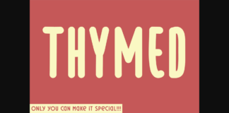 Thymed Font Poster 1