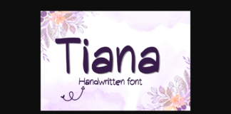 Tiana Font Poster 1