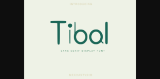 Tibal Font Poster 1