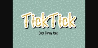 Tick Tick Font Poster 1