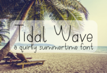 Tidal Wave Font