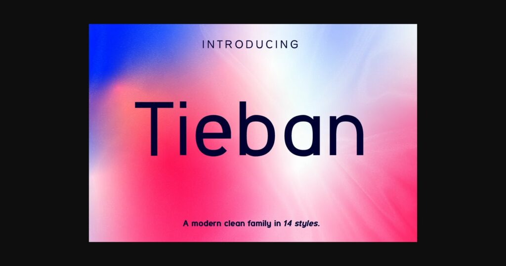 Tieban Font Poster 3