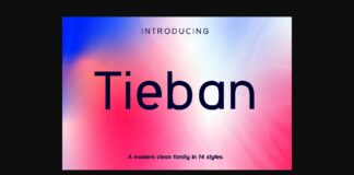 Tieban Font Poster 1