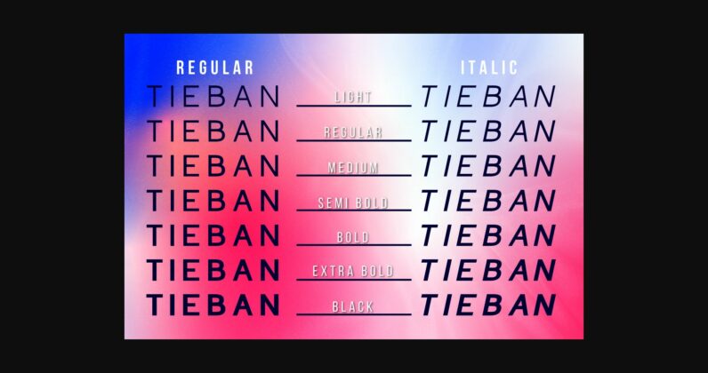 Tieban Font Poster 4