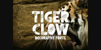 Tiger Clow Font Poster 1