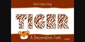 Tiger Font Poster 1