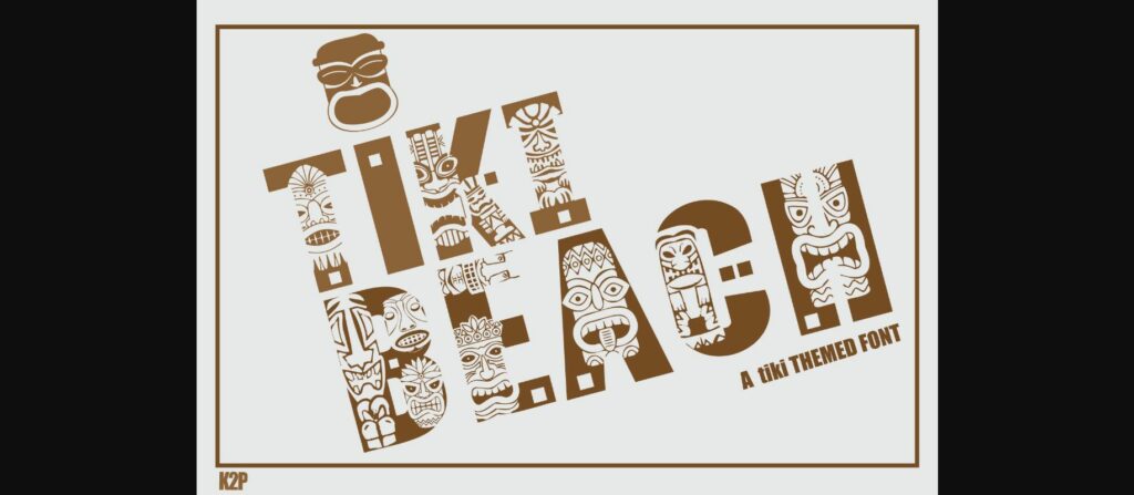 Tiki Beach Font Poster 3