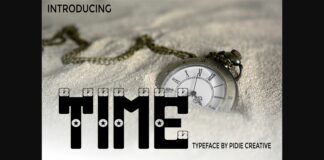 Time Font Poster 1