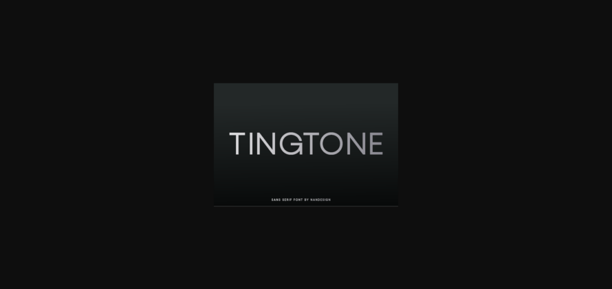 Tingtone Font Poster 1