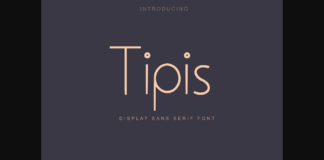 Tipis Font Poster 1