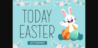 Today Easter Font Poster 1