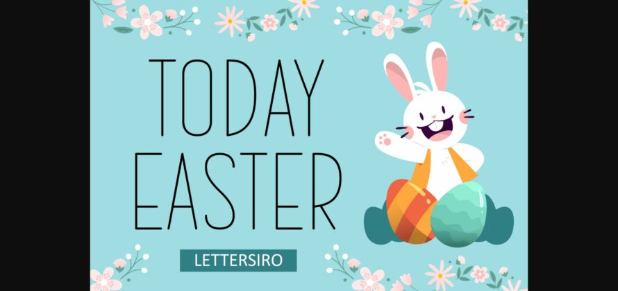 Today Easter Font Poster 1