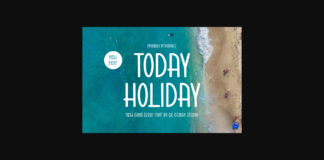 Today Holiday Font Poster 1