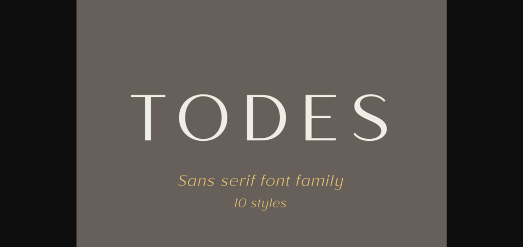 Todes Font Poster 3