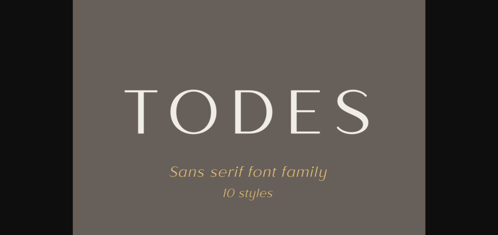 Todes Font Poster 1