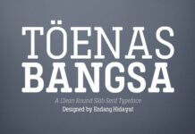 Toenas Bangsa Font