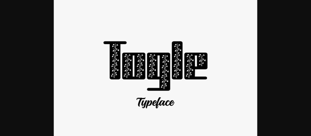 Togle Font Poster 3