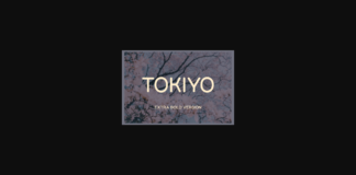 Tokiyo Extra Bold Font Poster 1