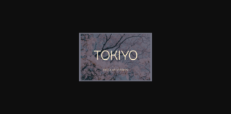 Tokiyo Font Poster 1