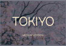 Tokiyo Medium Font