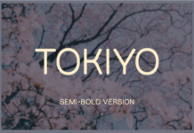 Tokiyo Semi-Bold Font